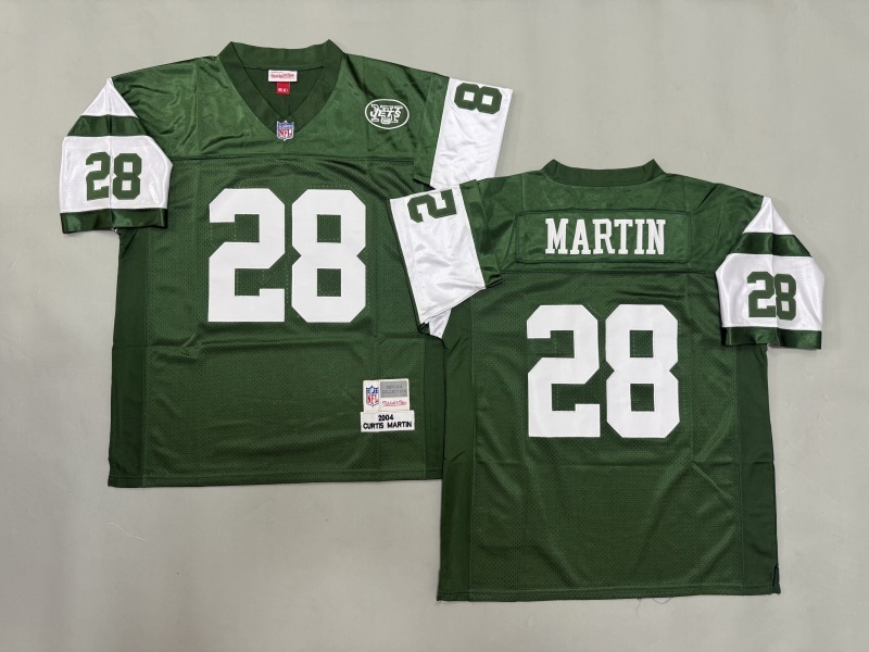 Men 2025 New York Jets #28 Martin green Throwback Limited NFL Jersey style 001->new york jets->NFL Jersey